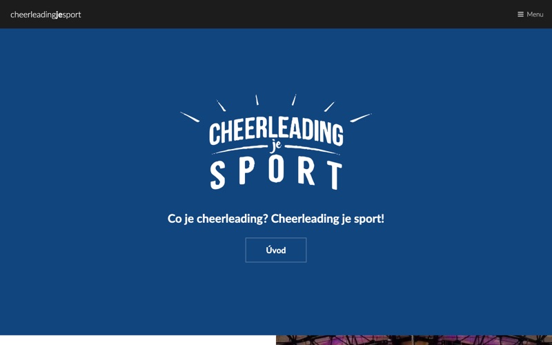 Home page of cheerleadingjesport.cz