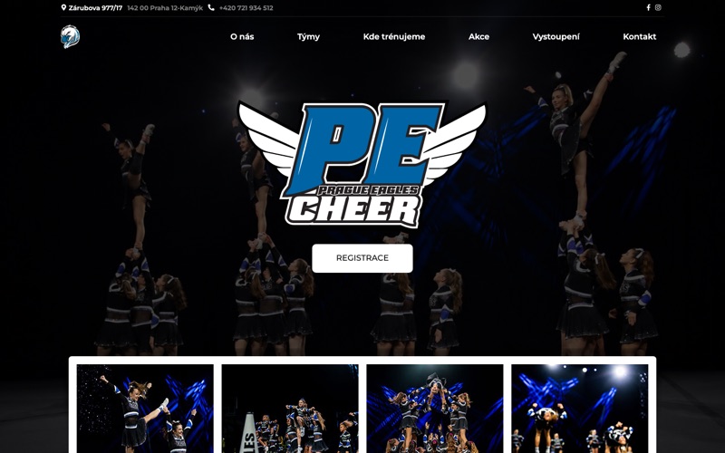 Home page of eaglescheerleaders.cz